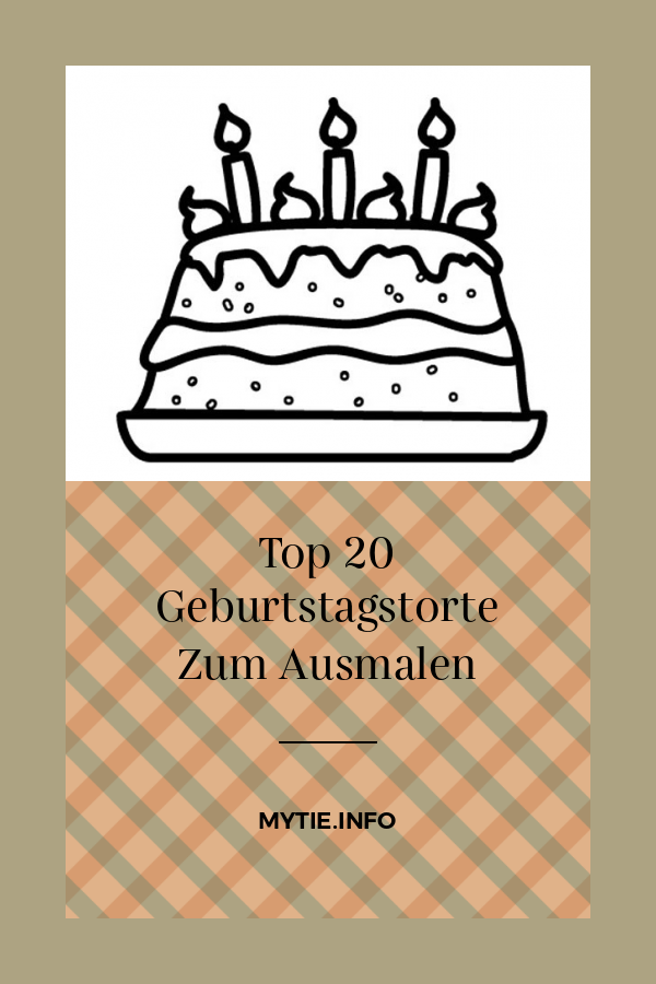 Top 20 Geburtstagstorte Zum Ausmalen